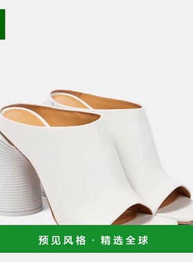 香港直邮off-white 女士 Spring 皮质凉拖 white白色 舒适时尚