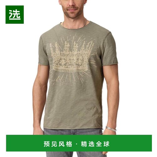 1h可退 【美国直邮】john varvatos 男士 上装T恤短袖