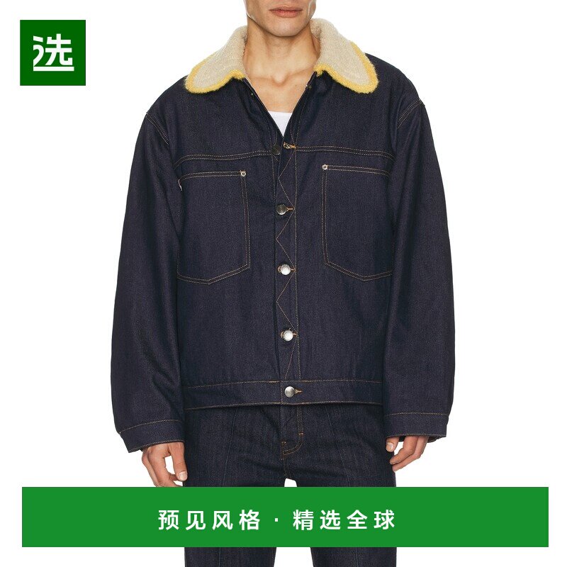 1h可退 美国直邮Charles Jeffrey Loverboy 男士 针织衣领牛仔布