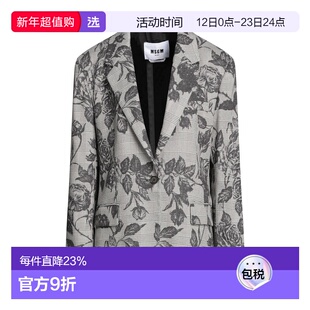 1h可退 香港直邮Msgm 女士 西装外套 black黑色 舒适时尚