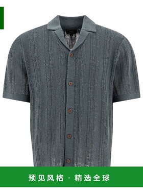 香港直邮VINCE 男士衬衫 M09666504A441MAT SS2025 灰色 Shirts