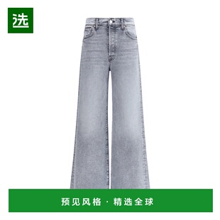 1h可退 香港直邮mother 女士 阔腿牛仔裤 10395515ADGB grey灰色