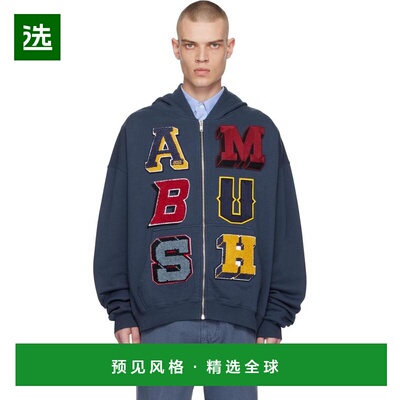 1h可退 【美国直邮】ambush 男士 帽衫运动夹克衫连帽拉链刺绣潮