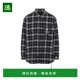 香港直邮Mastermind World 男士 1h可退 可反穿毛边格子衬衫 MW25