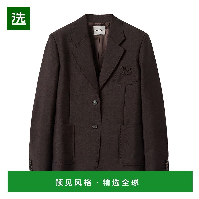 香港直邮Miu Miu 单排扣羊毛西装外套 MH192712I1SOOO