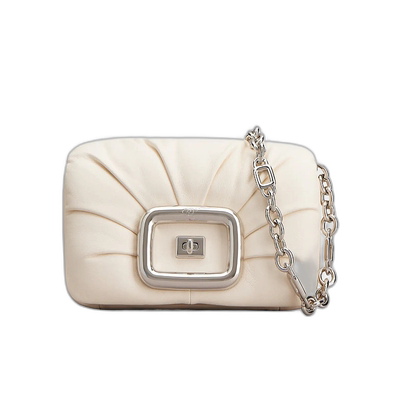 香港直邮Roger Vivier Choc旋钮锁扣单肩包 RBWAOGJ0100YDR