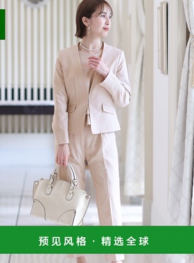 【日本直邮】pourvous女士外套西装秋冬季新款女西装
