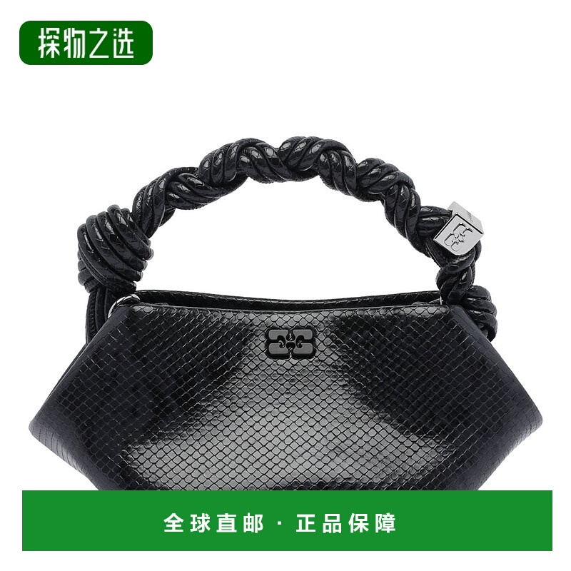 香港直邮GANNI 甘尼 女士 Bou 迷你手提包 A7071 black黑色 舒适