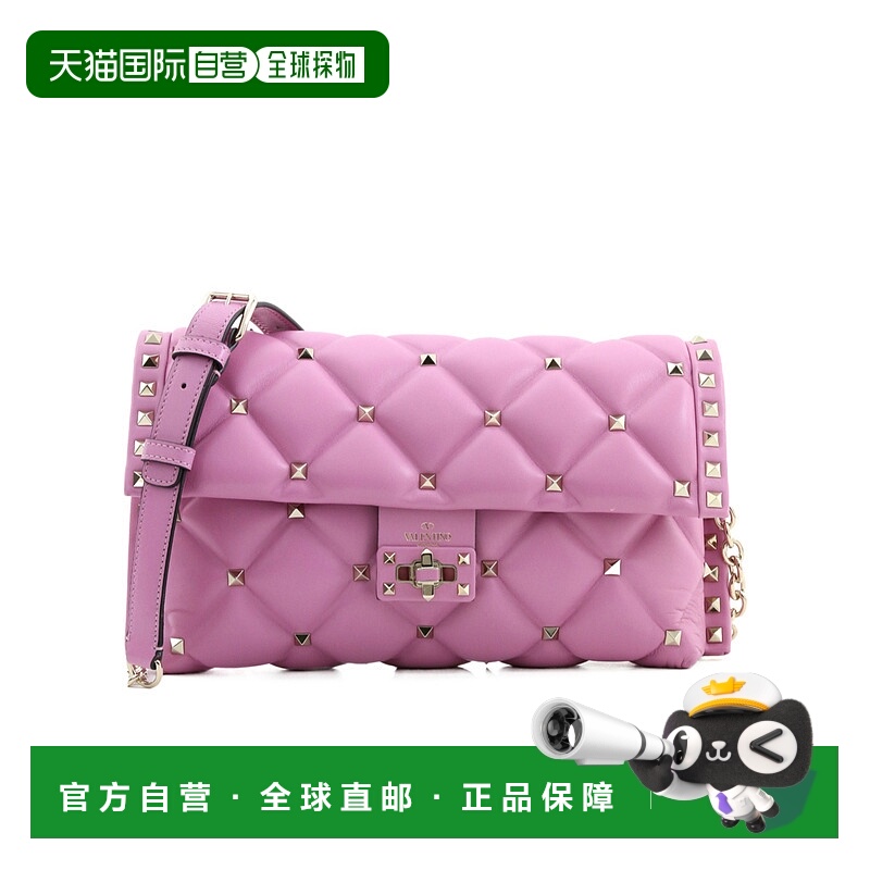 香港直邮Valentino 铆钉翻盖单肩包 WB0B83NAP华伦天奴