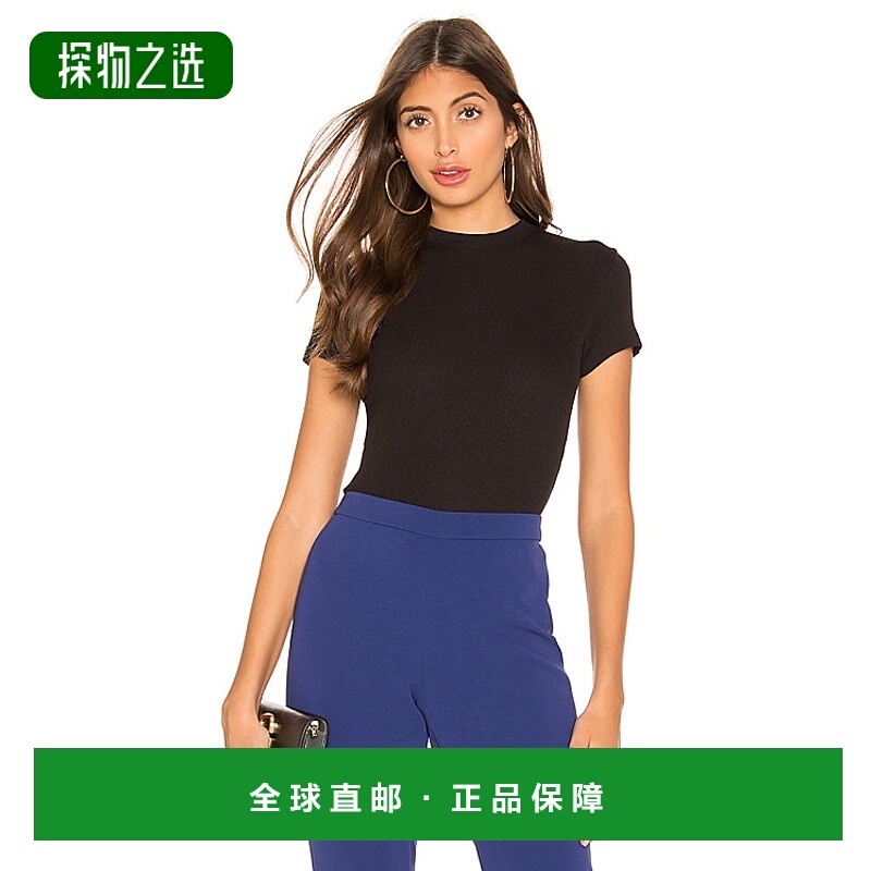 1h可退 香港直邮THEORY 希尔瑞 女士 小巧T恤 L1024521 black黑色