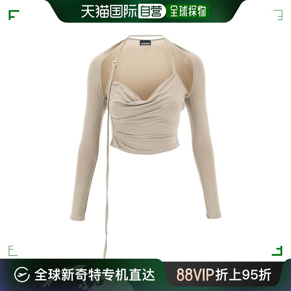 韩国直邮JACQUEMUS23FW上衣女233TO0732307KHAKI 女装/女士精品 T恤 原图主图