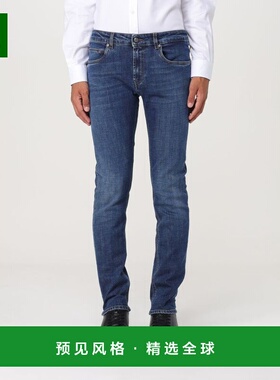 香港直邮FAY 男士牛仔裤 NTM8249196LUORU607 AW2025 蓝色 腰带环