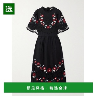 1h可退 香港直邮SEA 海洋 女士 Rosaline 英格兰刺绣棉麻混纺中长