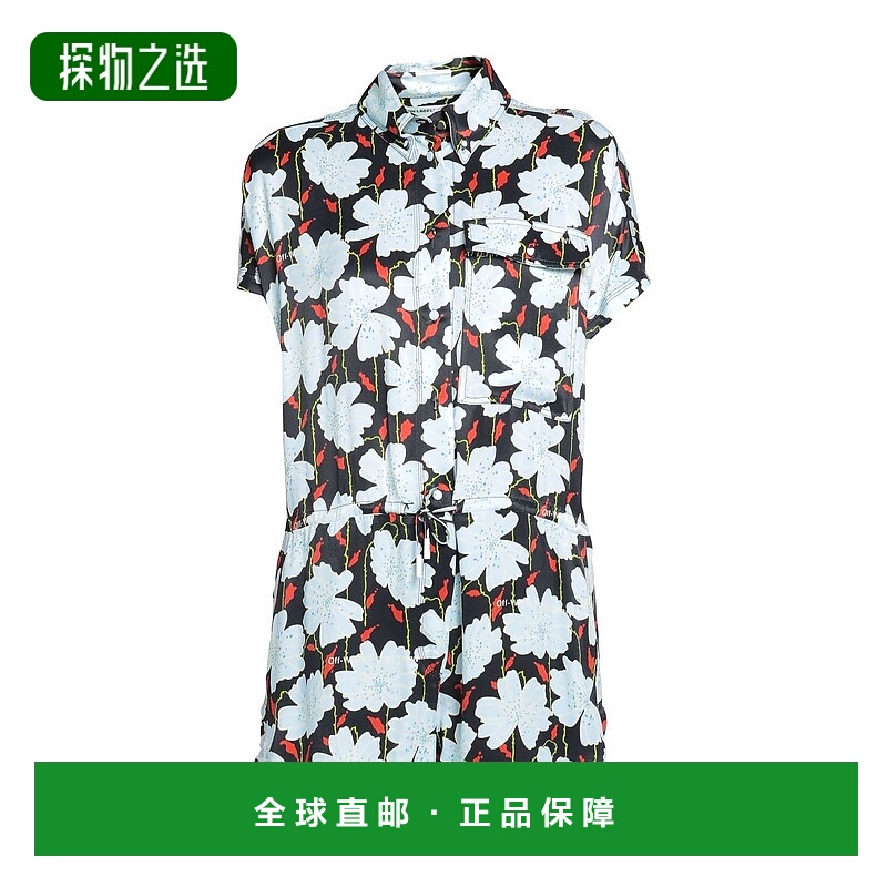 1h可退 香港直邮Off-white 女士 连衣裤 blue蓝色 舒适时尚连体裤