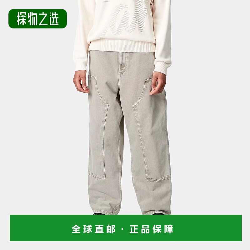 自营欧洲直邮Carhartt Wip 女士米色牛仔裤棉牛仔直筒裤休闲裤