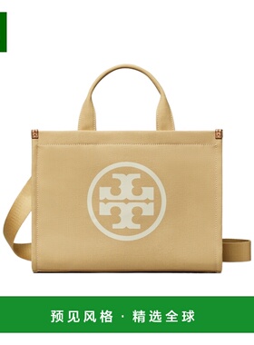 香港直邮Tory Burch ELLA 小号帆布托特包 153381汤丽柏琦