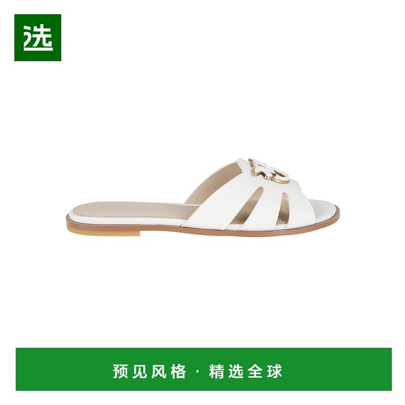 香港直邮PINKO 女士凉鞋 SD0463P001MILK AW2025 白色 平底拖鞋,女鞋,时装凉鞋,淘宝优惠券,粉丝福利购,淘宝优惠卷