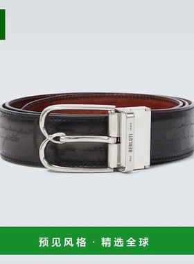 1h可退 香港直邮Berluti 伯尔鲁帝 男士 B Volute Scritto 双面皮