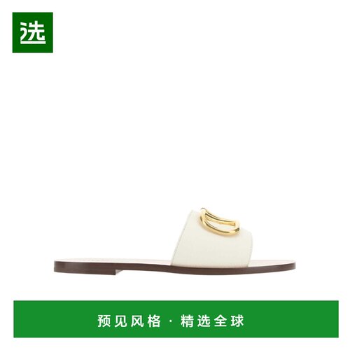 【99新未使用】香港直邮Valentino 徽标平底拖鞋 2W2S0M21HWS凉鞋