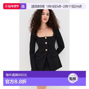 1h可退 香港直邮GOOD AMERICAN 女士 柔软弹力庞特布雕刻西装外套