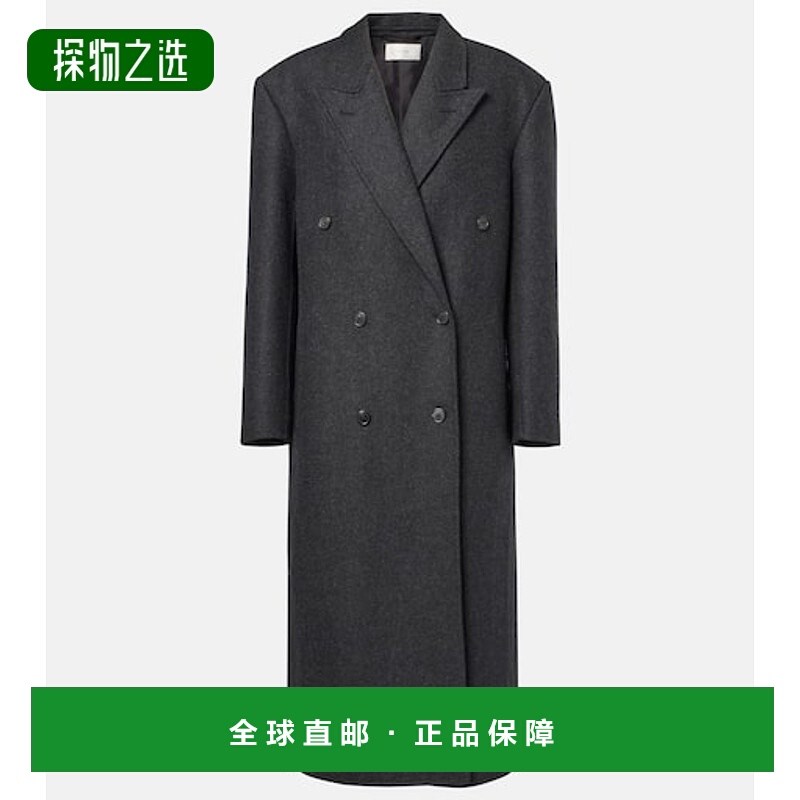 香港直邮The Row 女士 Hariet 羊毛羊绒大衣 grey灰色 舒适时尚