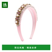 刺绣羊毛真丝发带 香港直邮Valentino VALENTINO WHI00SDWM发饰