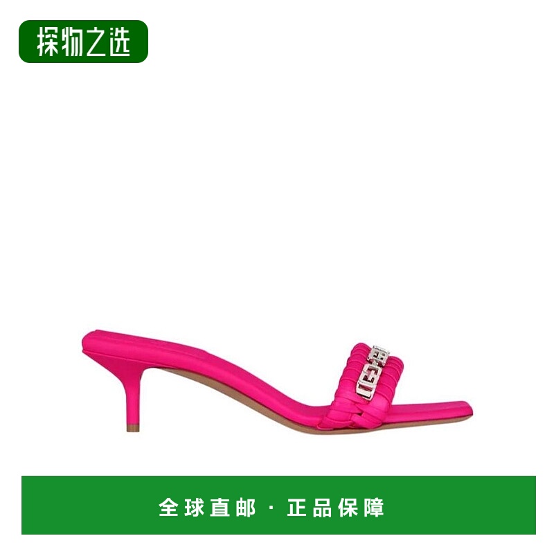 香港直邮Givenchy 徽标方头高跟凉鞋 BE306UE1GZ纪梵希高跟鞋单鞋