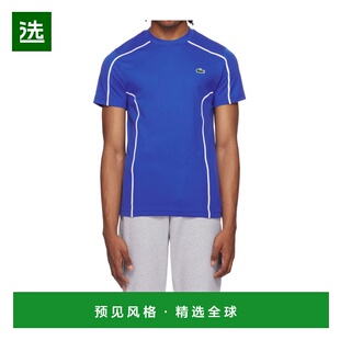 香港直邮LACOSTE 男士T恤 TH7545IXW SS2024 蓝色 Blue polyester