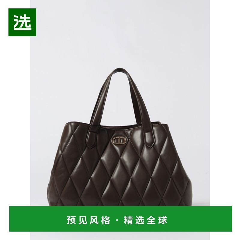 香港直邮TWIN SET 女士手提包 252TB705000203 AW2025 棕色,箱包皮具/热销女包/男包,通用款女包,淘宝优惠券,粉丝福利购,淘宝优惠卷