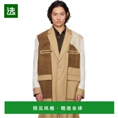 香港直邮Feng 驼色 Chen 1h可退 Wang 男士 Deconstruction Patch