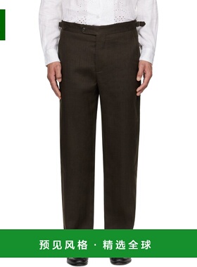 1h可退 香港直邮Bode 男士 棕色 Lightweight Linen Side-Buckle