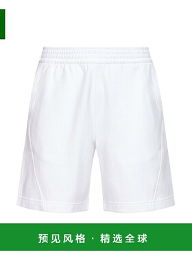 香港直邮GIVENCHY 男士短裤 BM51MG3YS1100 CO 白色 Logo Cotton