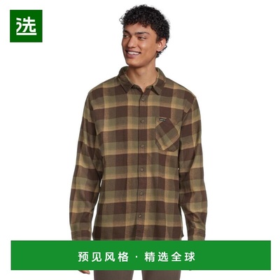 1h可退 【美国直邮】quiksilver 男士 衬衫长袖法兰绒
