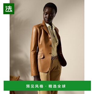 欧洲直邮RalphLauren拉夫劳伦 霍利斯小羊皮夹克