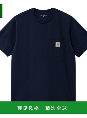 香港直邮CARHARTT 男士T恤 I0304341CXX AW2025 蓝色 Pocket cott