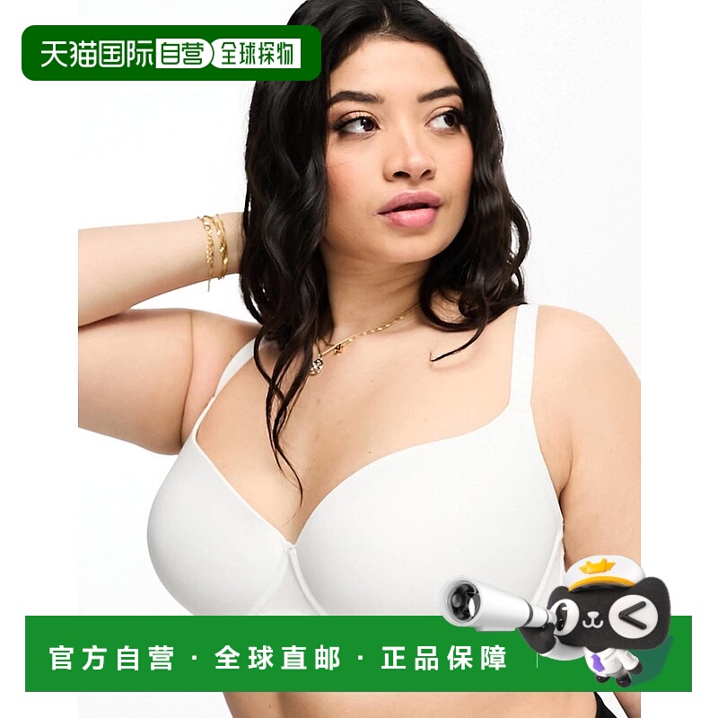 1h可退 香港直邮ASOS 女士 Curve moulded t-shirt 设计超细纤维(