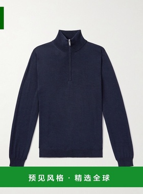 1h可退 香港直邮Slowear 男士 Incotex Zanone Flexwool 半拉链毛