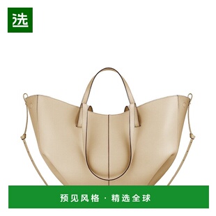 欧洲直邮POLENE Cyme女士象牙米小牛皮手提包托特包单肩包