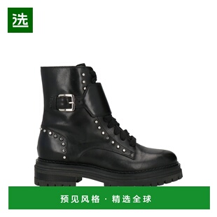 1h可退 香港直邮Sergio Rossi 塞乔·罗西 女士 脚踝靴 black黑色