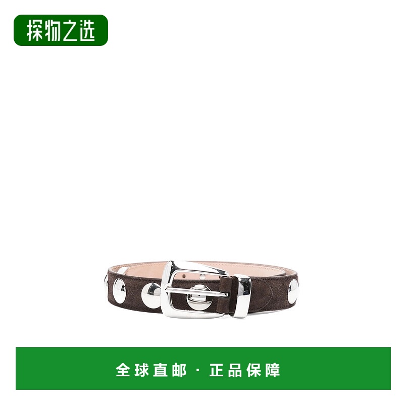 香港直邮Khaite 铆钉腰带 10014726L726牛皮针扣