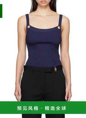 香港直邮Balmain 方领提花图案背心 DF0AB051KH60