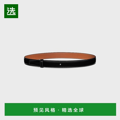 欧洲直邮Celine (2025) 双面皮带 25 毫米 牛皮和天然小牛皮腰带