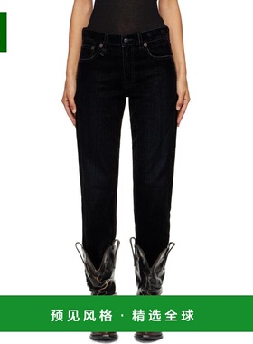 1h可退 【美国直邮】R13 黑色 Romeo 修身弹力牛仔裤 女装 女士精