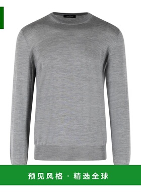 香港直邮Gran Sasso 男士针织衫 4314516401070 SS2026 灰色羊绒