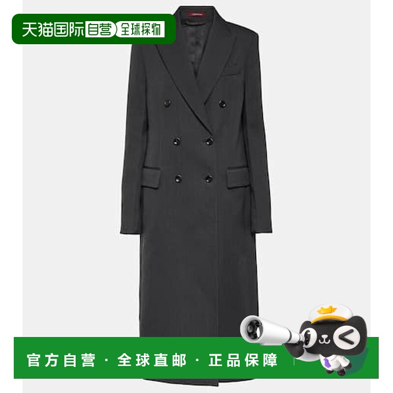 1h可退 香港直邮Gucci 古驰 女士 双排扣羊毛大衣 000919西装