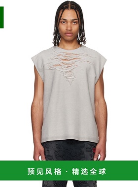 香港直邮Diesel 迪赛 男士 灰色 S-Rub-SL 背心 A191150PLAI