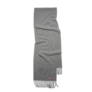 欧洲直邮ACNE STUDIOS 男女同款麻灰色流苏羊毛围巾高级感 正
