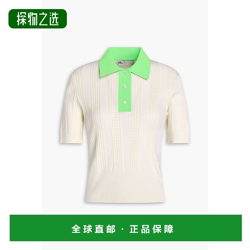 1h可退 香港直邮Tory Burch 托里·伯奇 女士 Two-tone 洞眼针织P