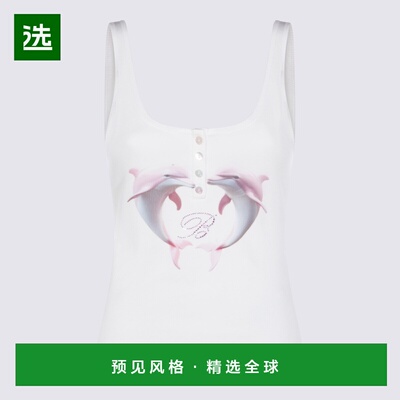 香港直邮BLUMARINE 女士背心吊带 P622T121AN0103 SS2026 白色
