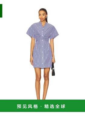 1h可退 香港直邮rag bone 瑞格布恩 女士 Gretchen 条纹府绸连衣